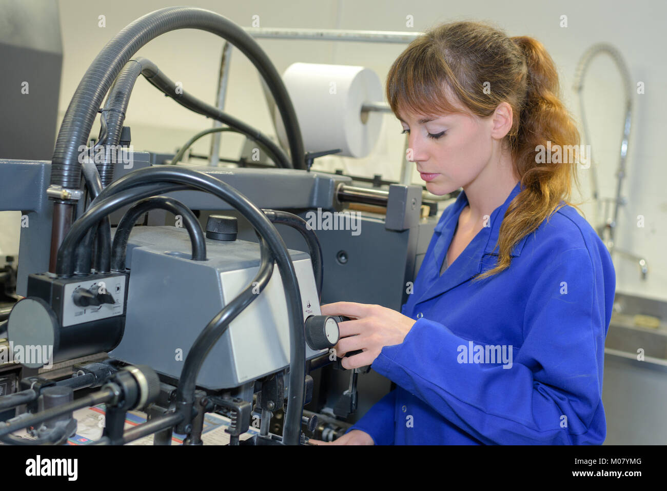 industrial printing machine Stock Photo Alamy