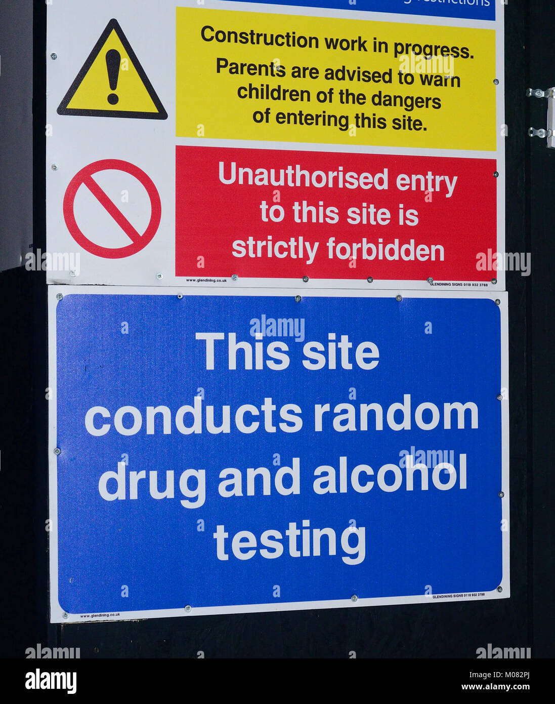 health and safety warning sign ol random drug and alcohol testing at