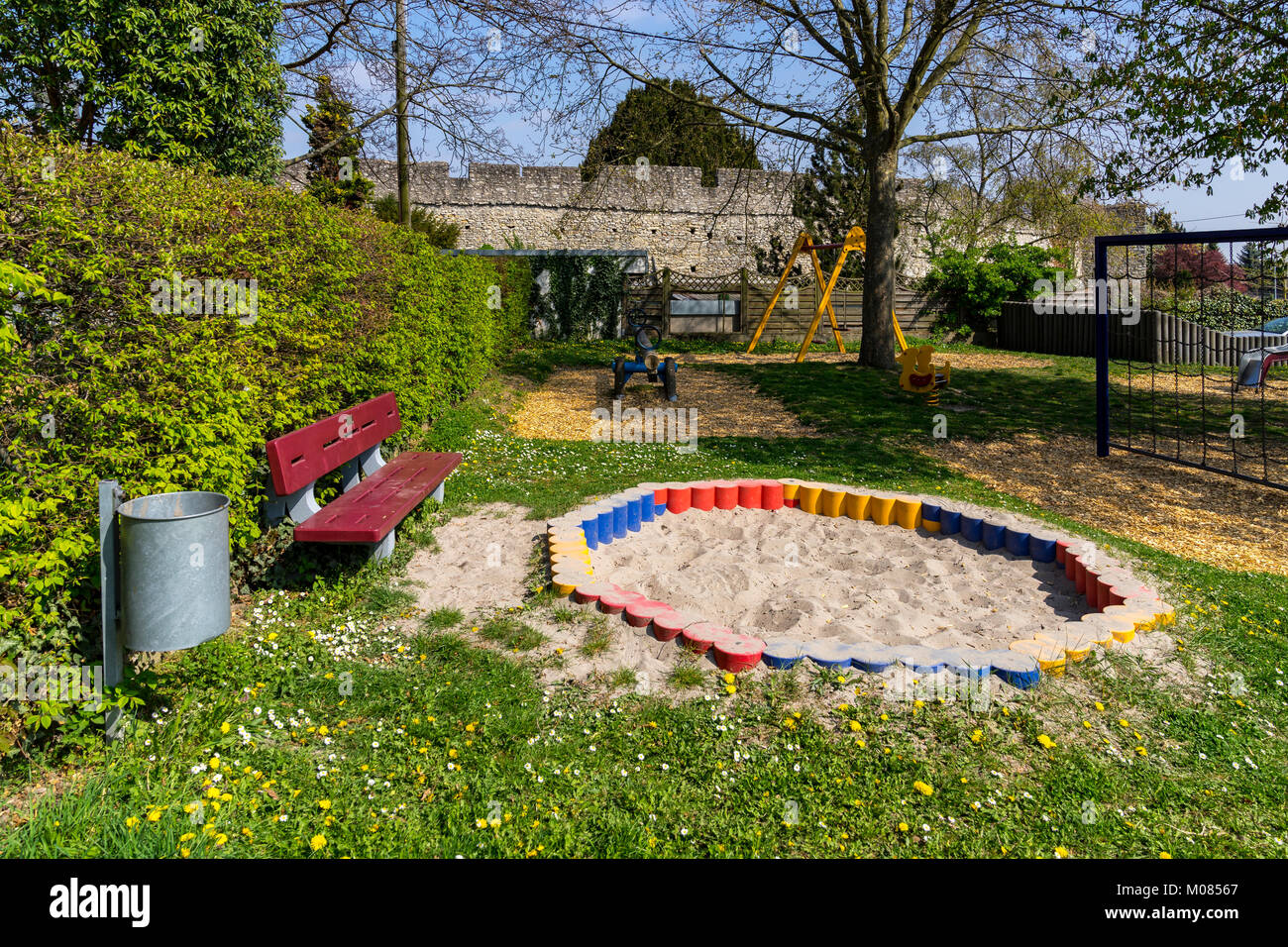 Kindergarten Playground in front of the village at the Floersheim