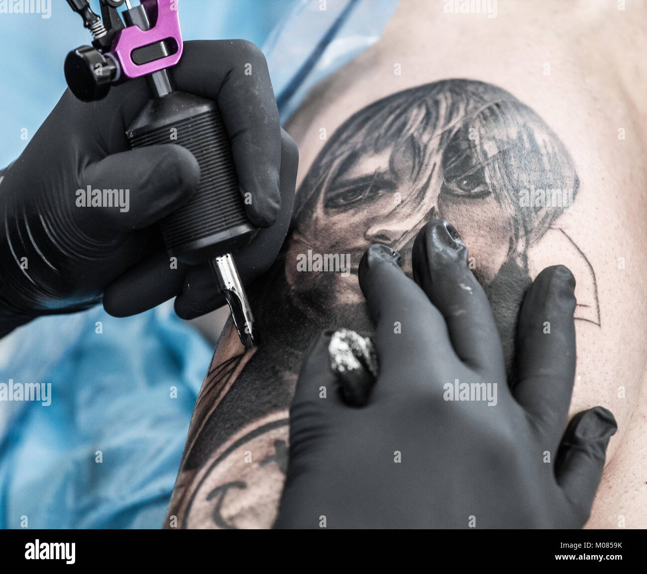 Kurt Cobain tattoo by Adams Eden Tattoos  Photo 25729