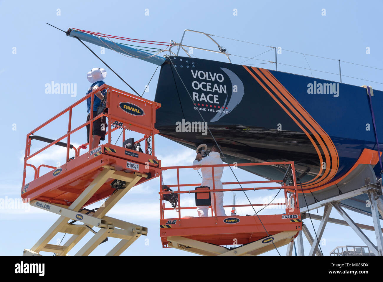 Cape Town waterfront South Africa. December 2017. Volvo Ocean Race