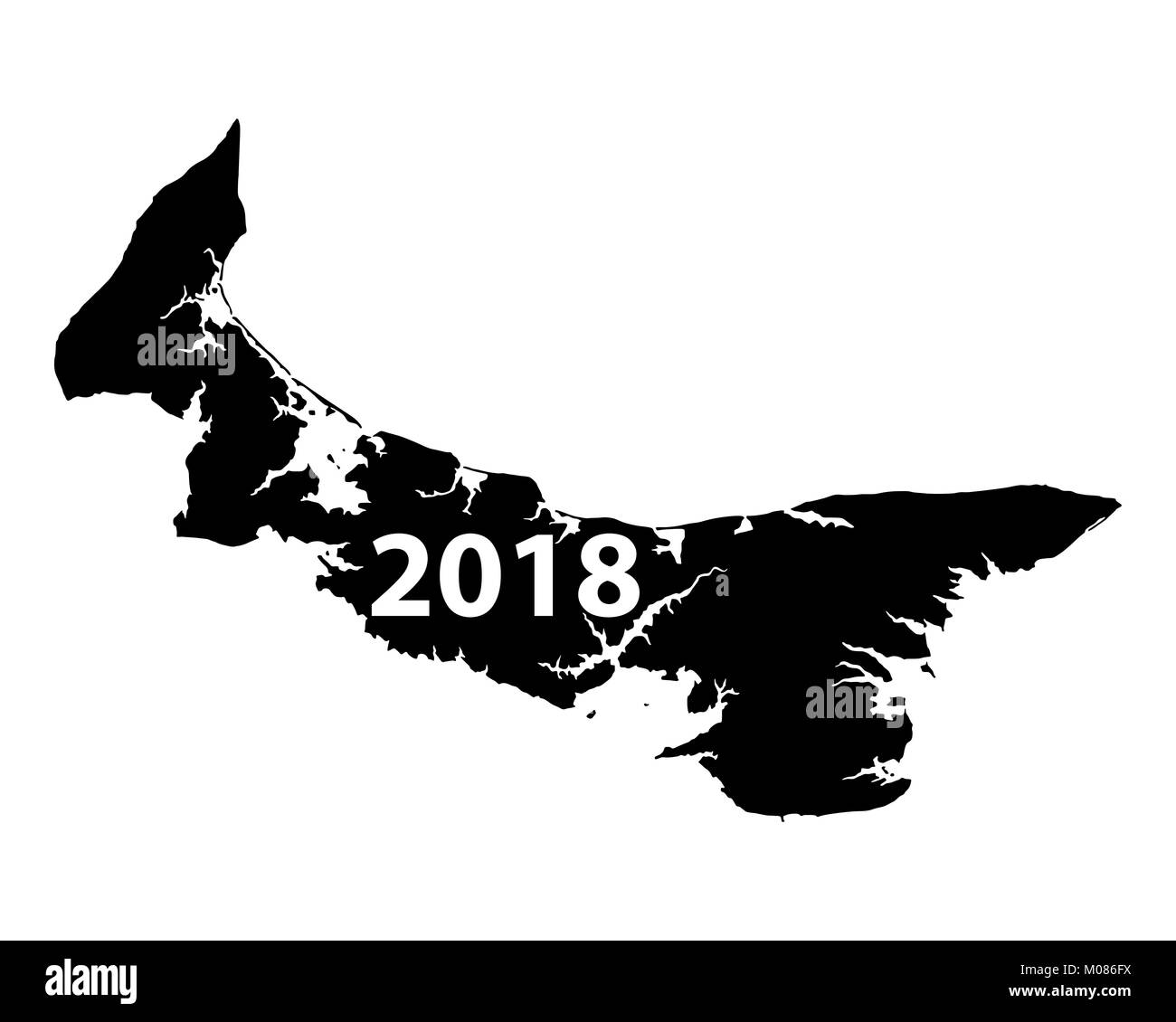 Map of Prince Edward Island 2018 Stock Photo Alamy