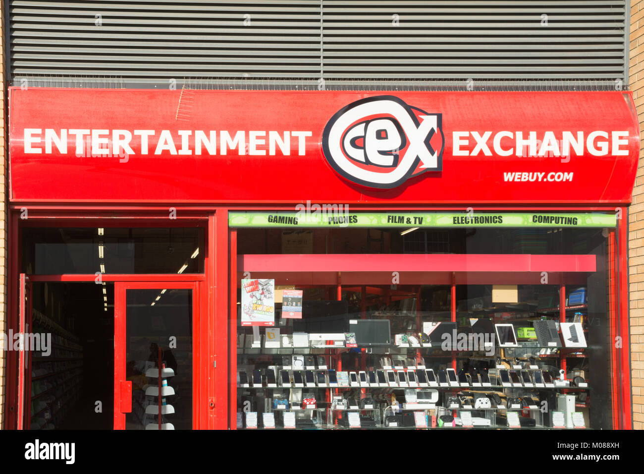 CEX Entertainment Exchange shop in Farnborough town centre, Hampshire, UK Stock Photo