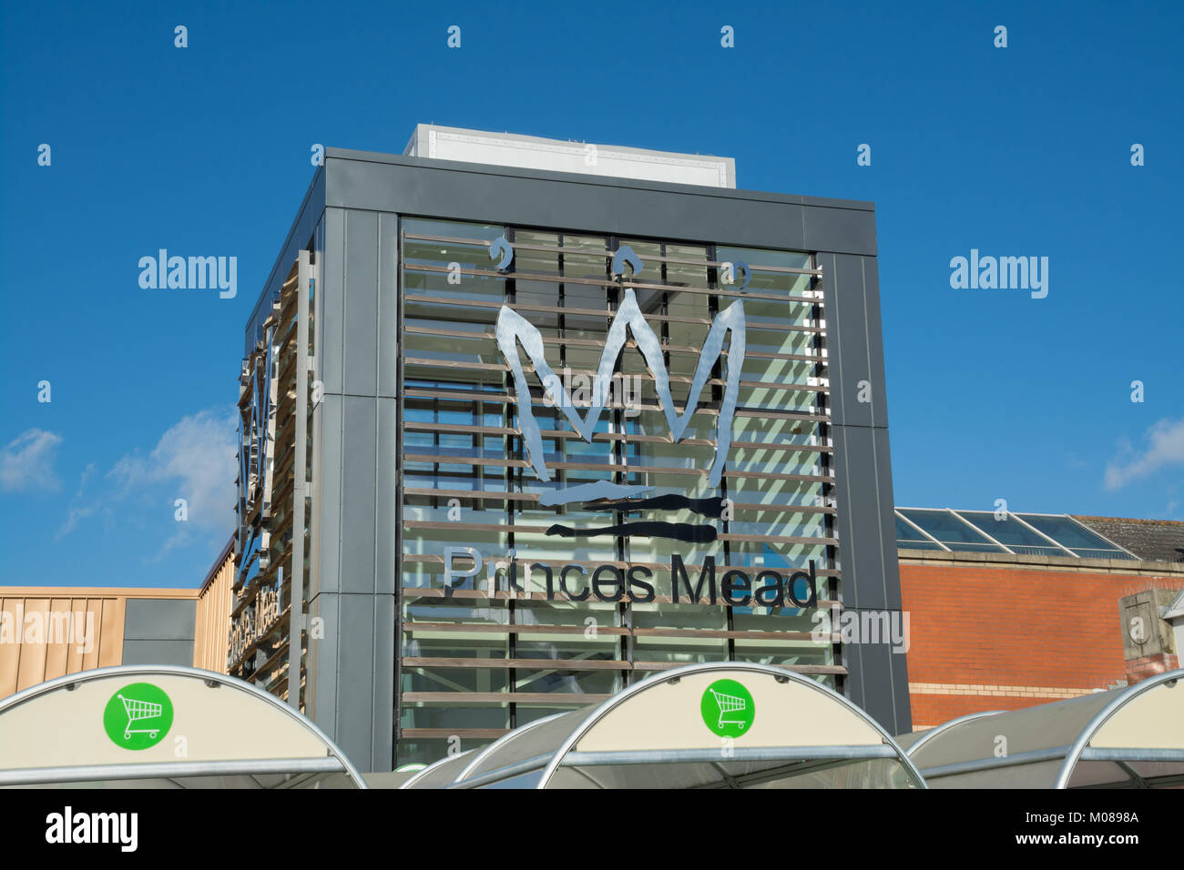 New Princes Mead shopping centre development in Farnborough, Hampshire, UK January 2018 Stock