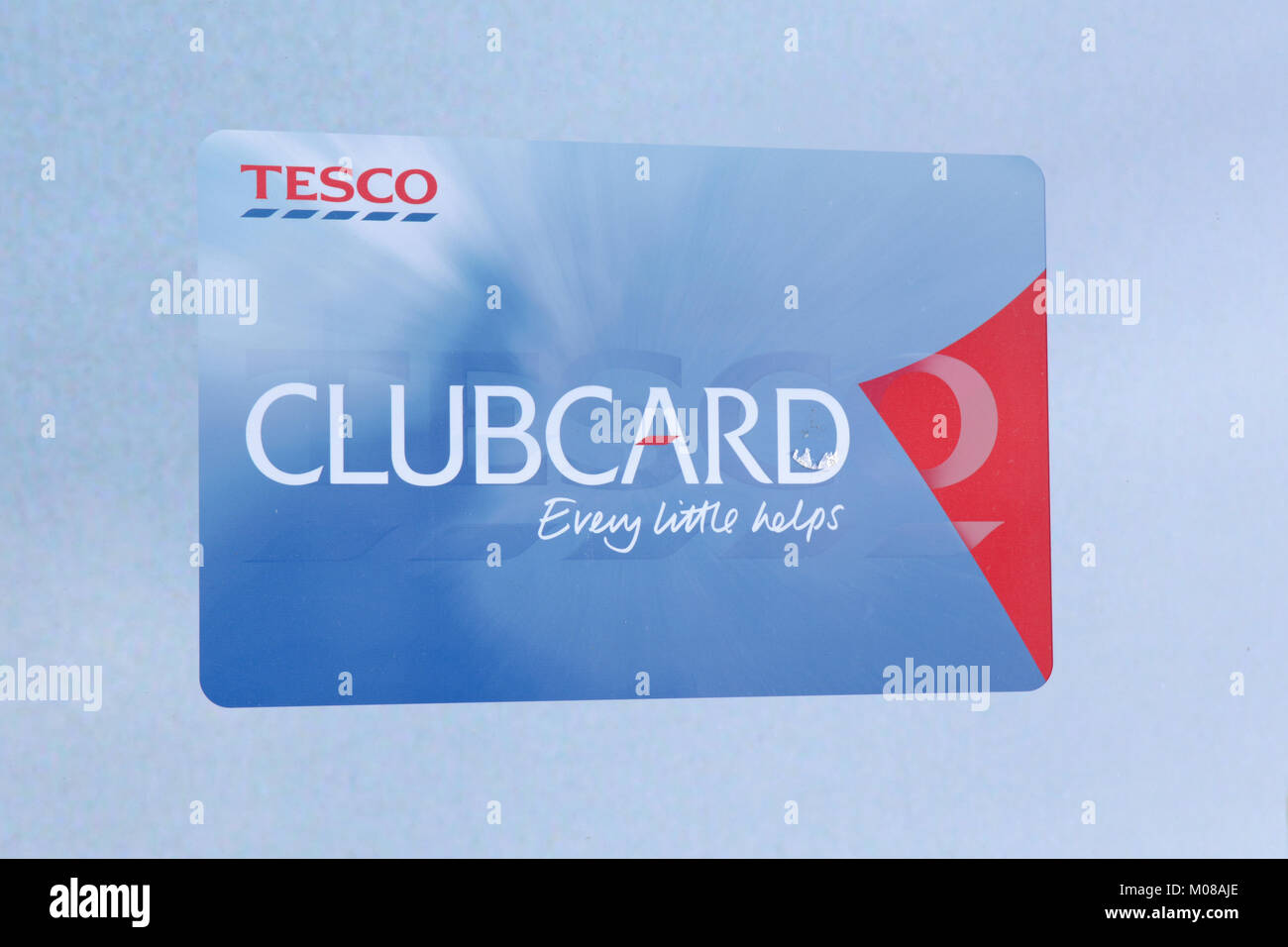 Tesco Clubcard advert outside Tesco Metro store in Bedford  England - Tesco have now backtracked on their intention to reduce the points value Stock Photo