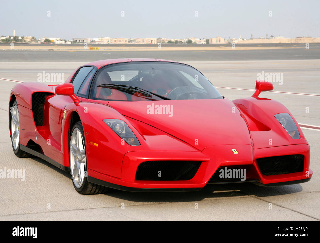 Ferrari Enzo at Dubai International Airport Stock Photo