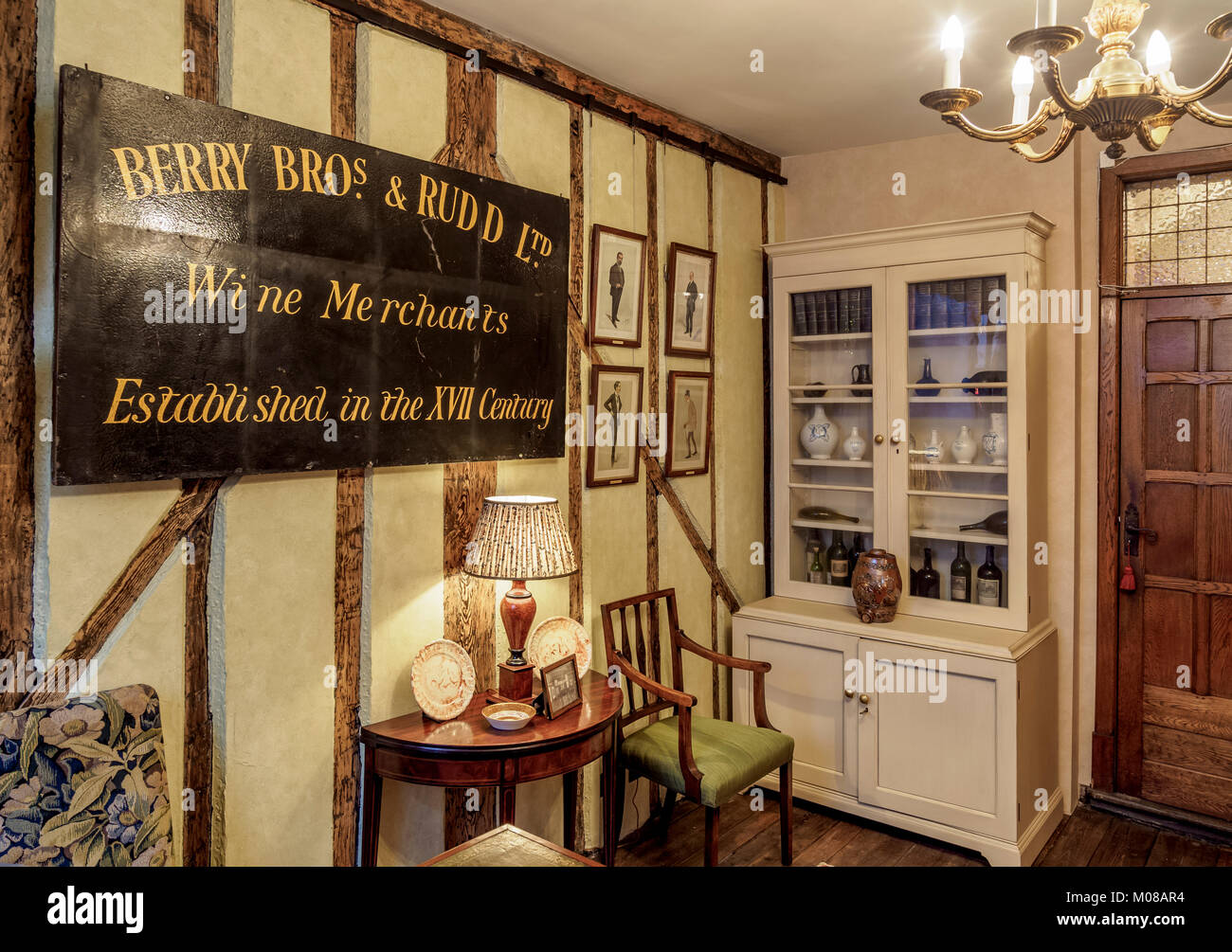 Berry Bros and Rudd Wine Merchants, interior, London, England, United ...