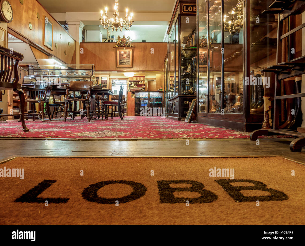 John Lobb Shop, interior, St James Street, London, England, United