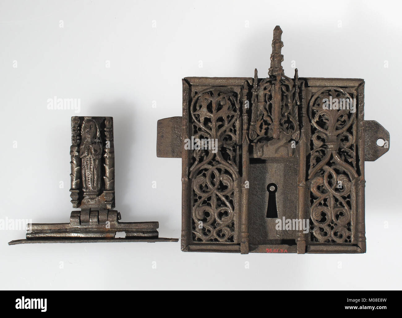 Lock Hardware Inventions This historical lock demonstrates past security mechanisms, combining ...