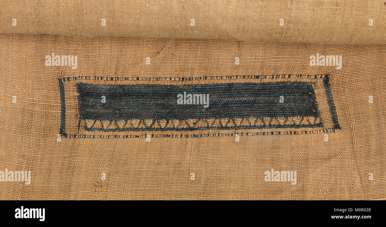 Linen cloth with fringe MET DP274923 Stock Photo