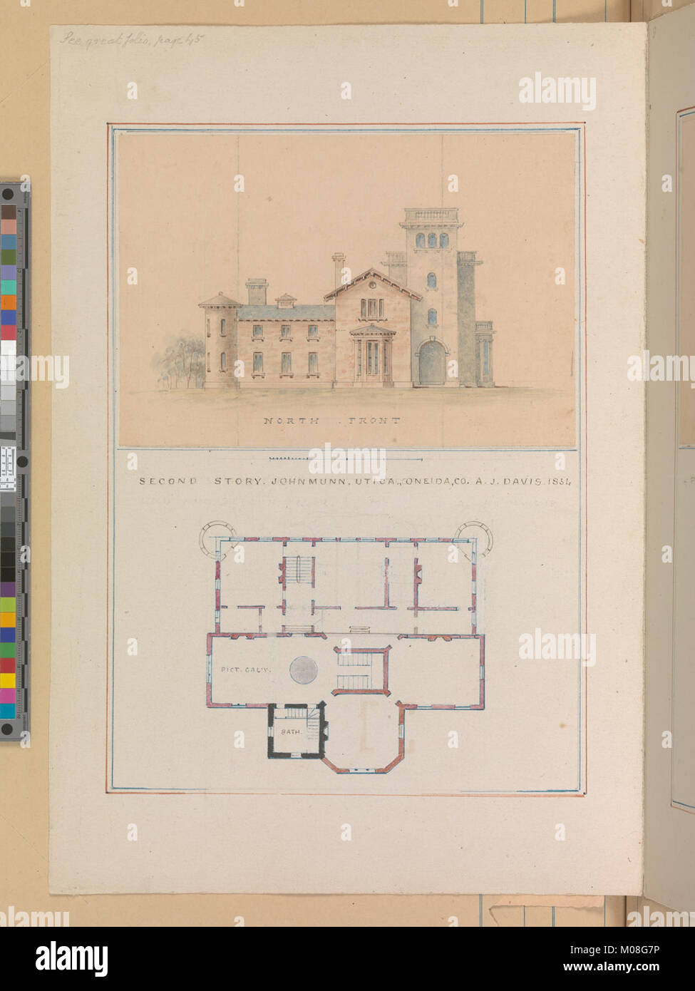 North Front And Second Floor Plan Of John Munn House Utica New York MET DP269359 Stock Photo North Front And Second Floor Plan Of John Munn House Utica New York MET DP269359 Stock Photo