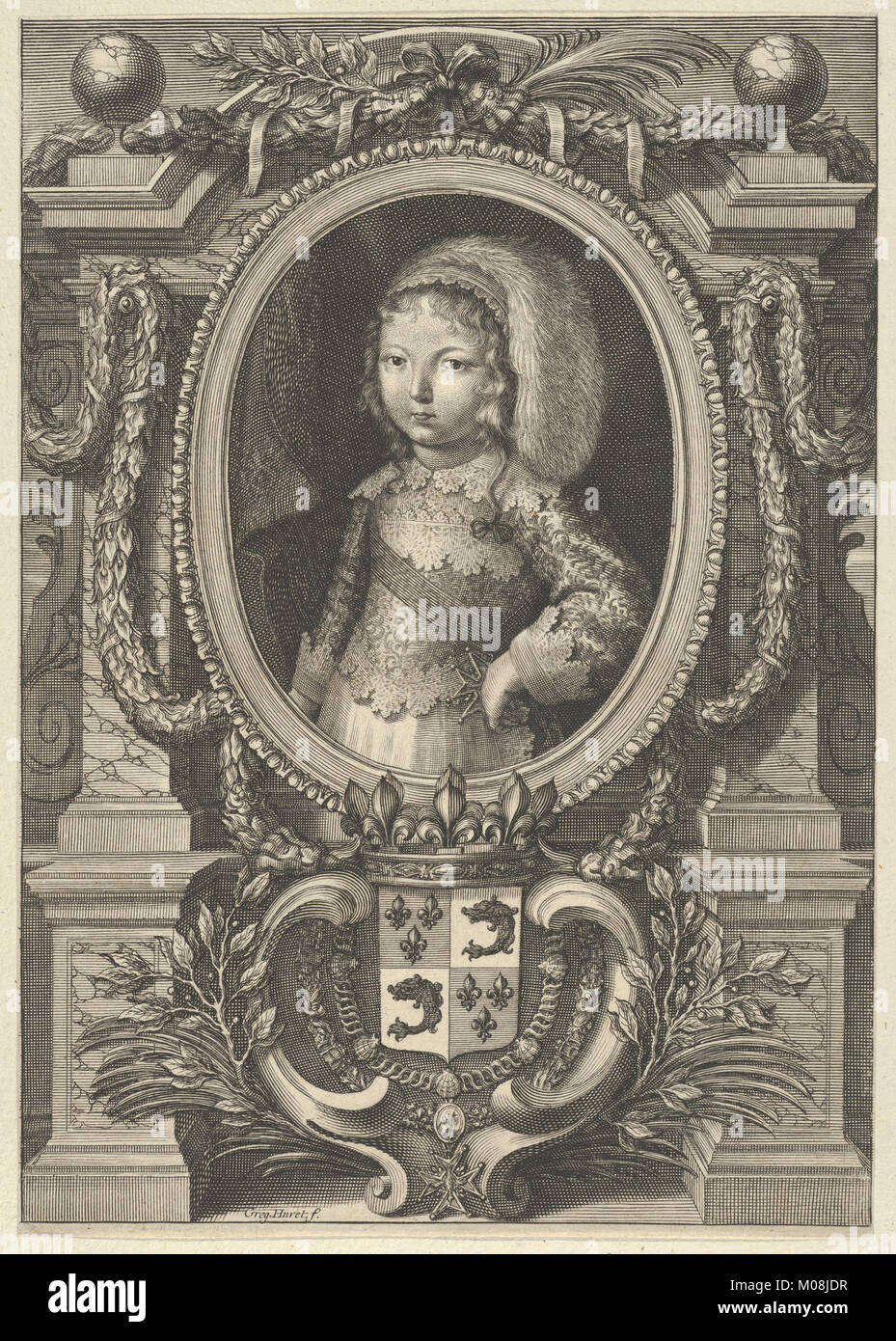 Louis xiv portrait crown hi-res stock photography and images - Alamy