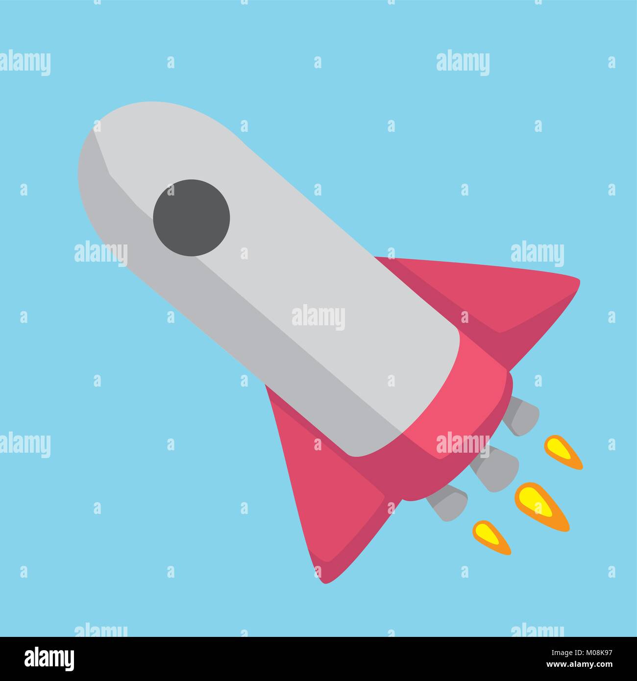 Space rocket vector Stock Vector Images - Alamy