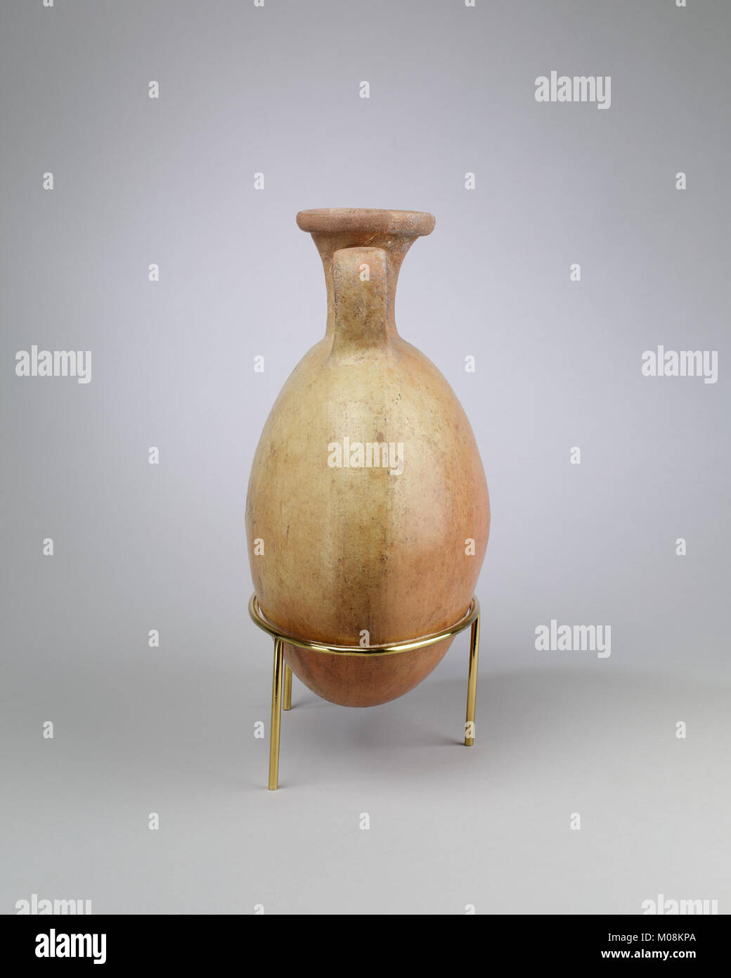 This lentoid bottle, or pilgrim flask, is a small container used ...
