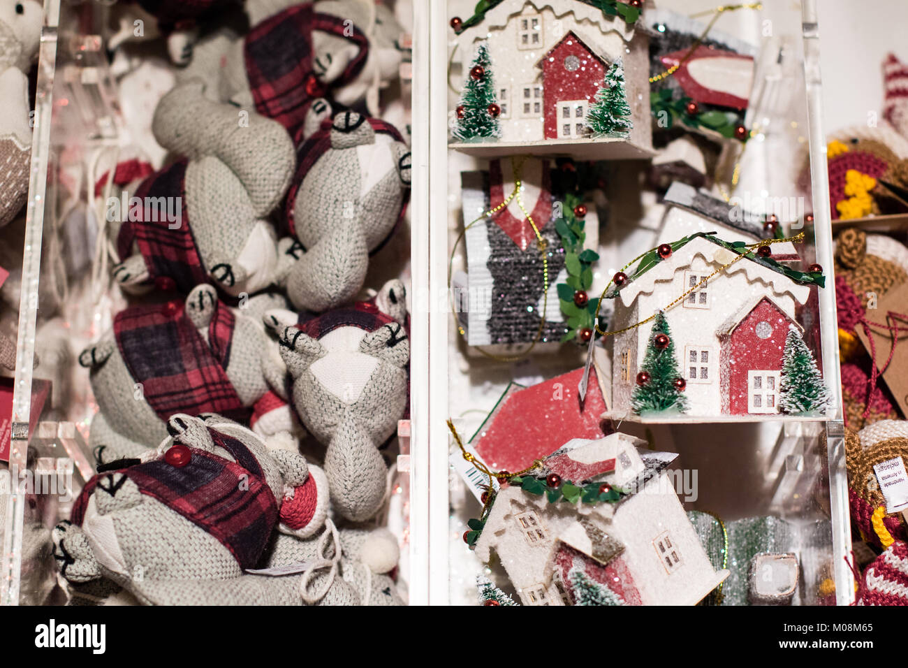 Piles of different toys for hanging fro any accasion Stock Photo Alamy