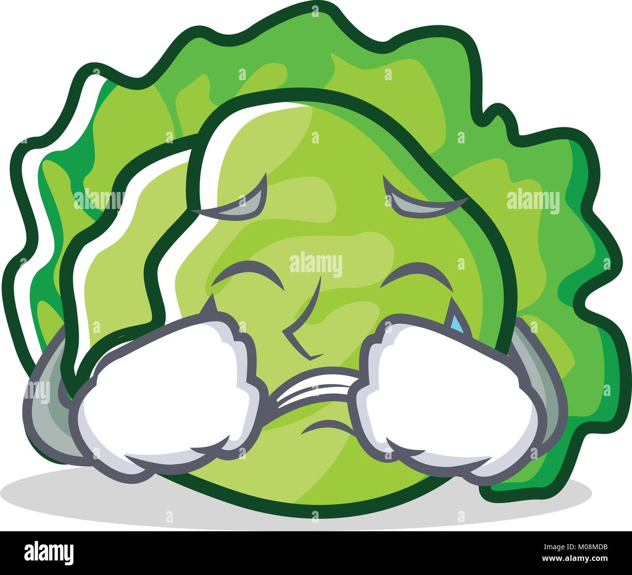 Crying lettuce character cartoon style Stock Vector Image & Art - Alamy