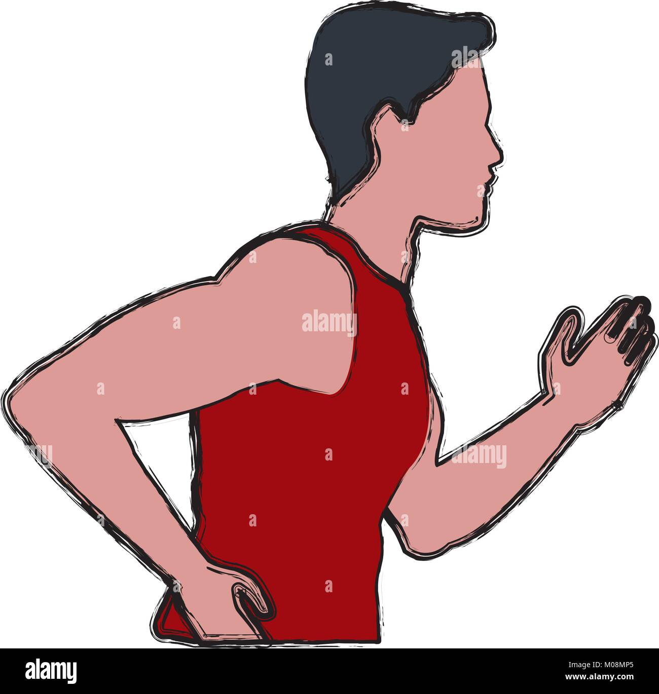 Fitness man running Stock Vector Image & Art Alamy