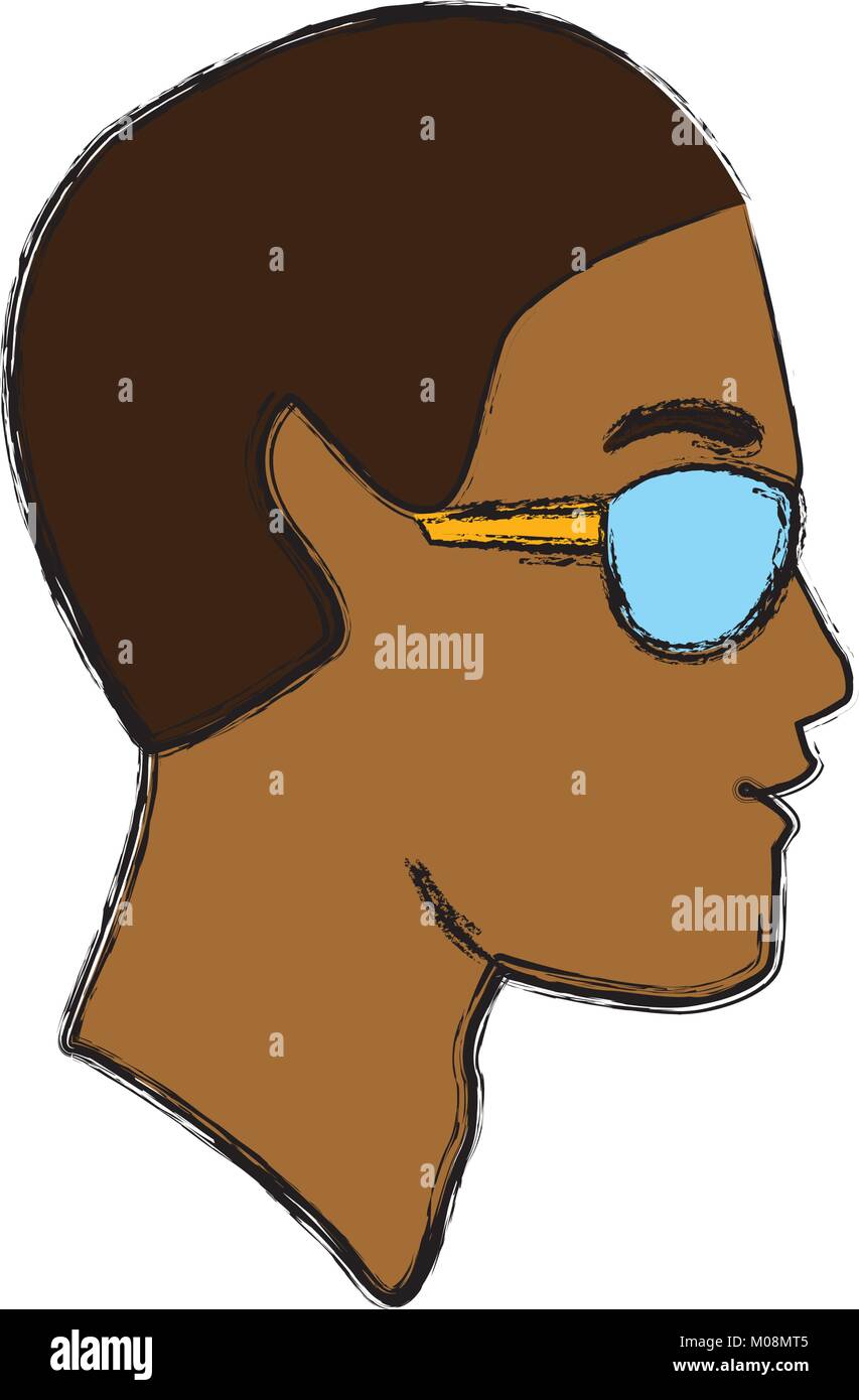 Man head with sunglasses Stock Vector Image & Art - Alamy
