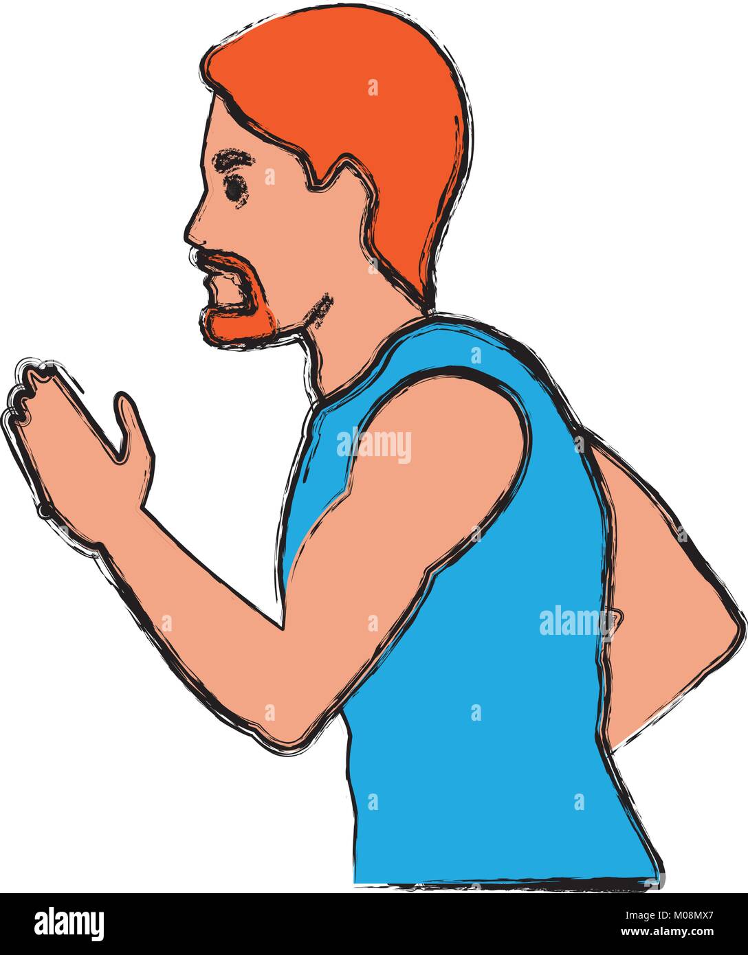 Fitness man running Stock Vector Image & Art Alamy