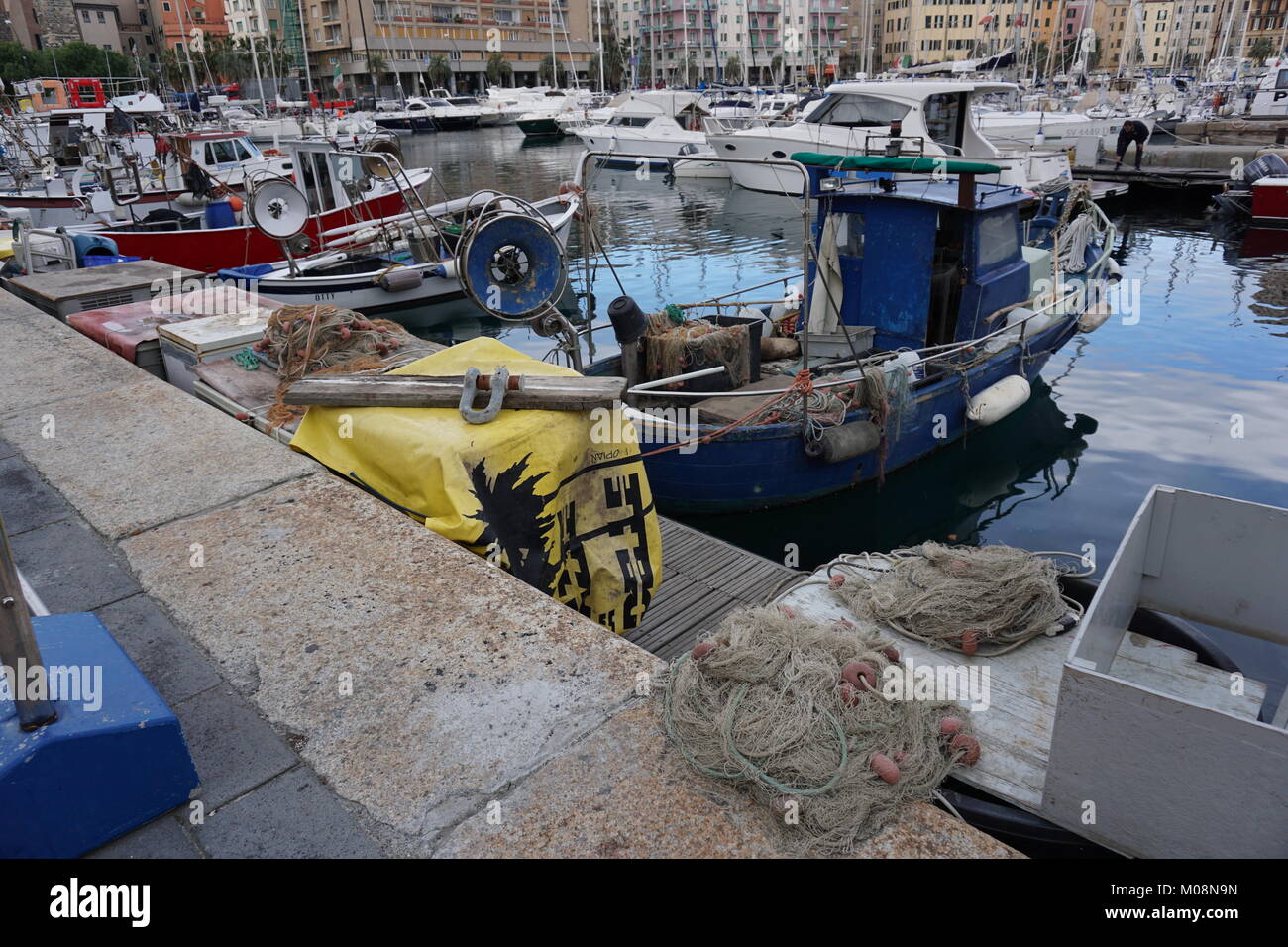 Savona Italy port, harbor for yacht, fishing boat and ships Stock Photo -  Alamy