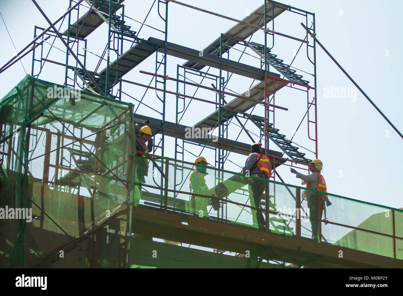 worker in construction site Stock Photo - Alamy