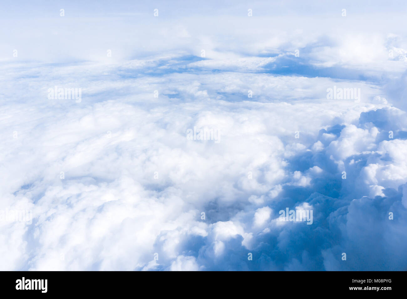 Fluffy White Clouds from Above. clouds and sky Stock Photo - Alamy