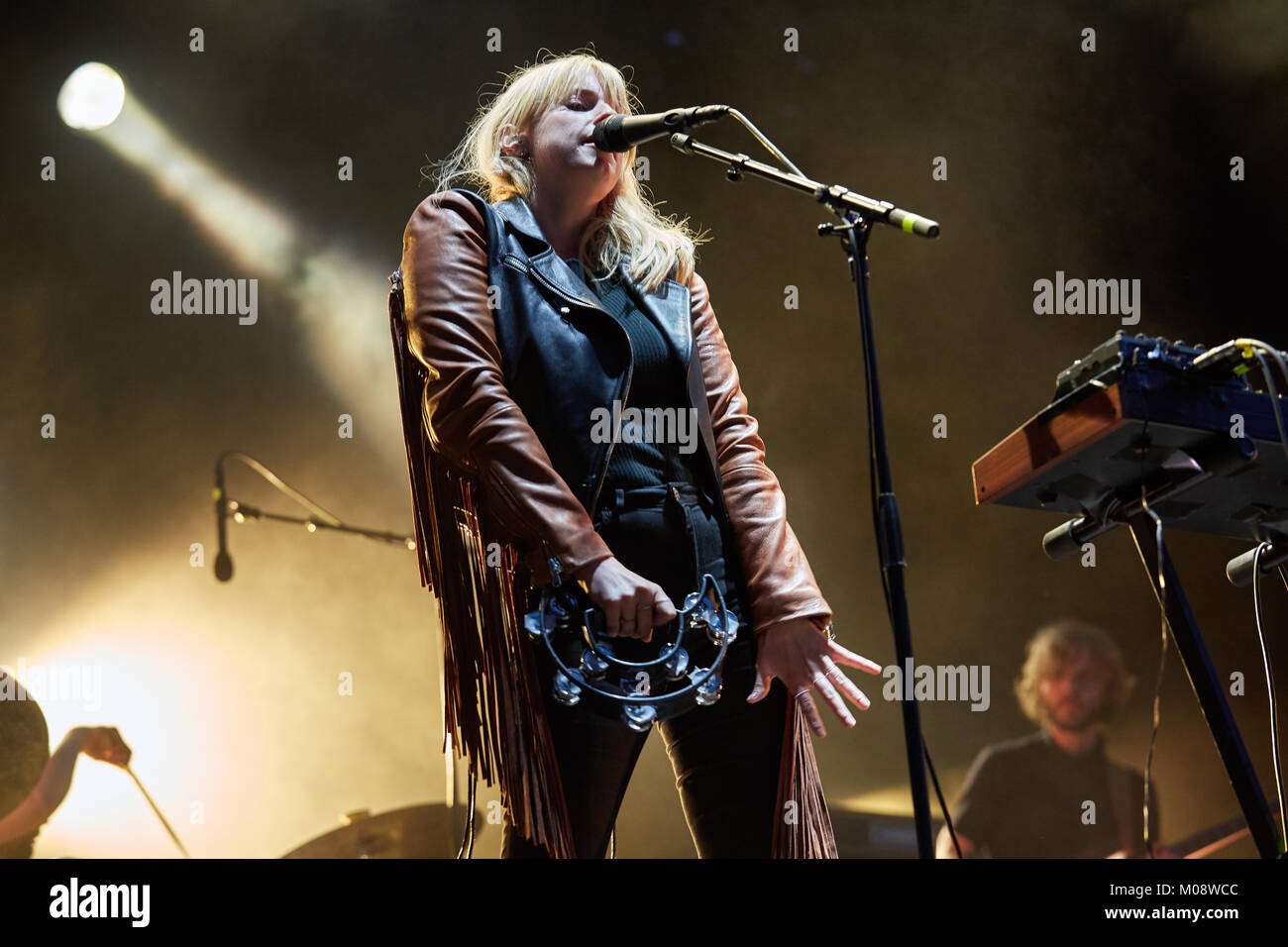 The Norwegian singer, songwriter and musician Susanne Sundfør performs a live concert at the Norwegian music festival Øyafestivalen 2015 in Oslo. Norway, 15/08 2015. Stock Photo