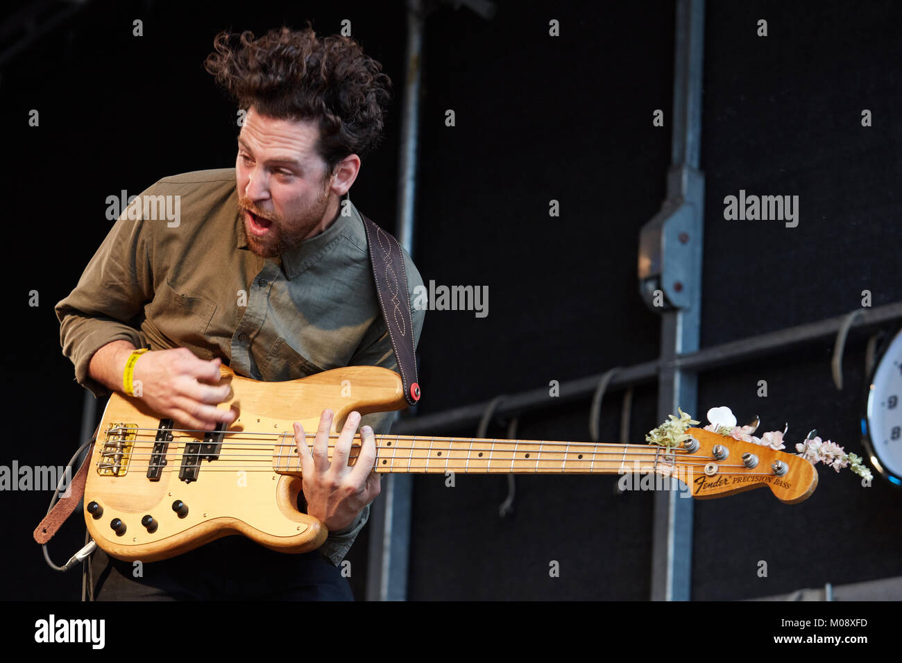 The Canadian band Weaves performs a live concert at the Norwegian music