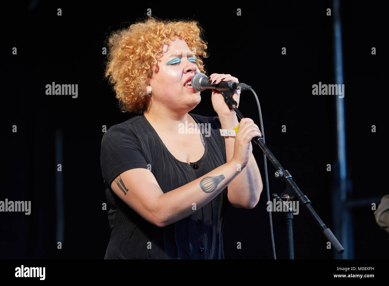 The Canadian band Weaves performs a live concert at the Norwegian music