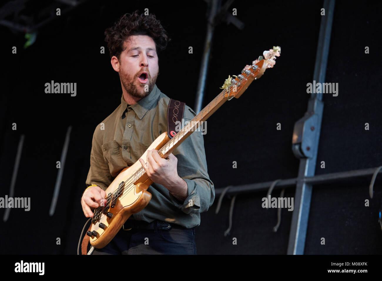 The Canadian band Weaves performs a live concert at the Norwegian music