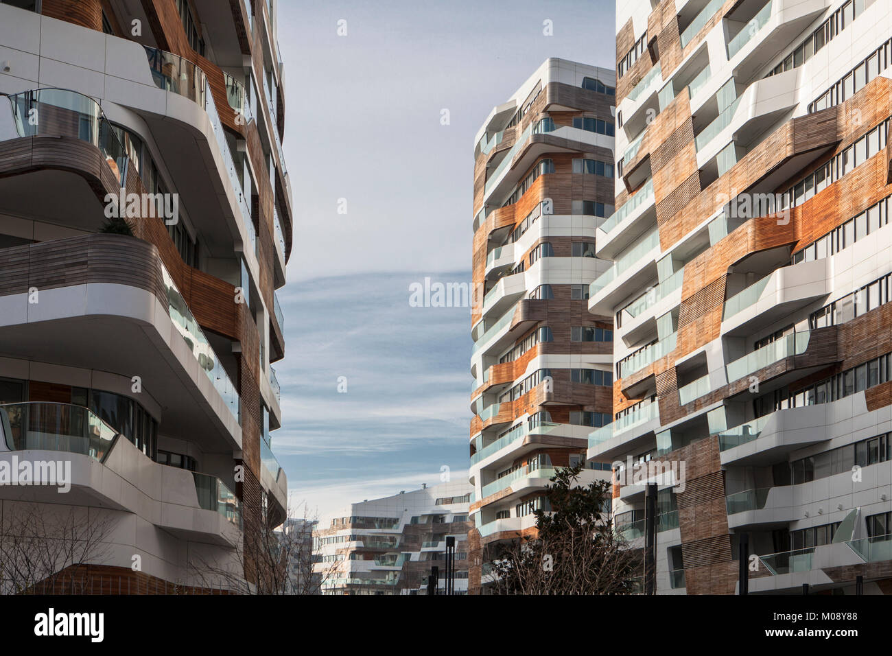 residenze hadid, citylife, milano Stock Photo