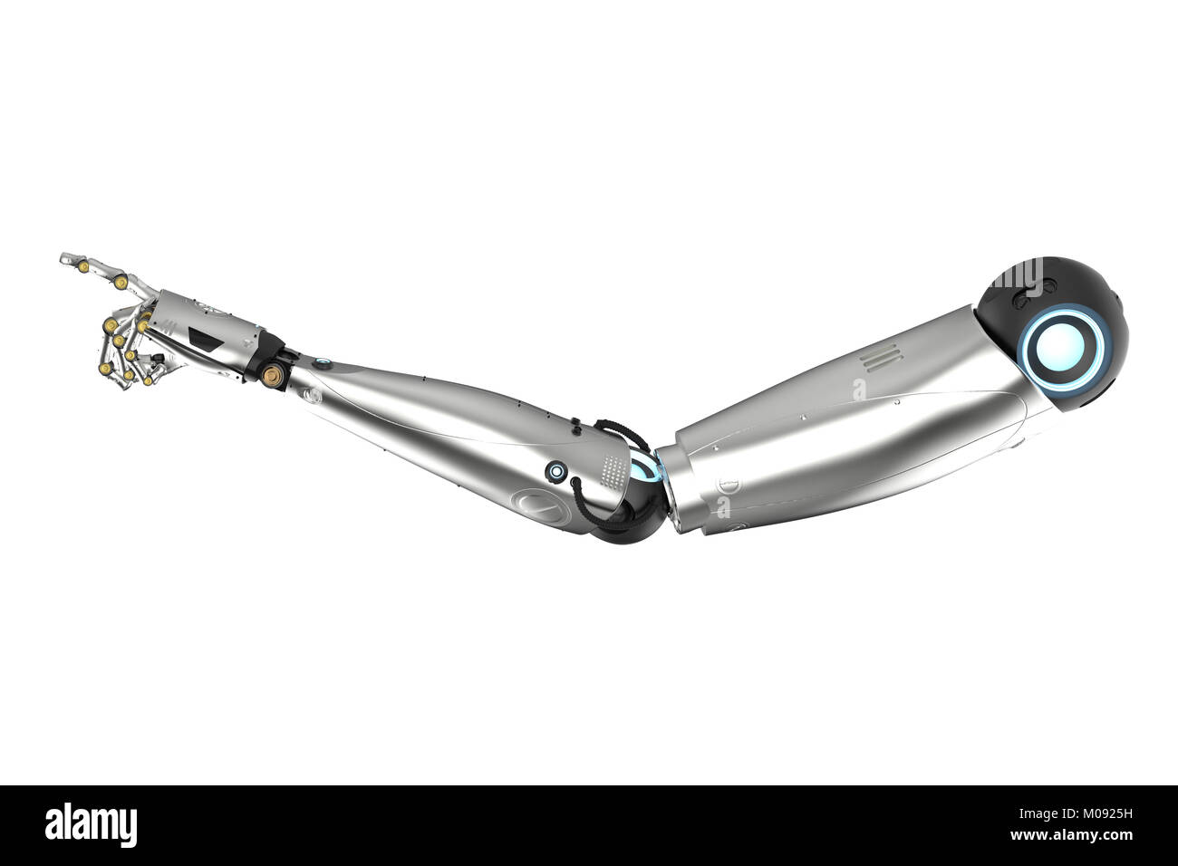 3d rendering metal arm isolated on white Stock Photo Alamy