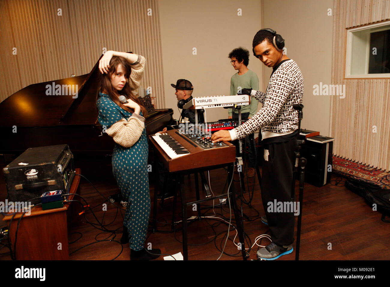 The American indie rock band Bosnian Rainbows is here pictured during