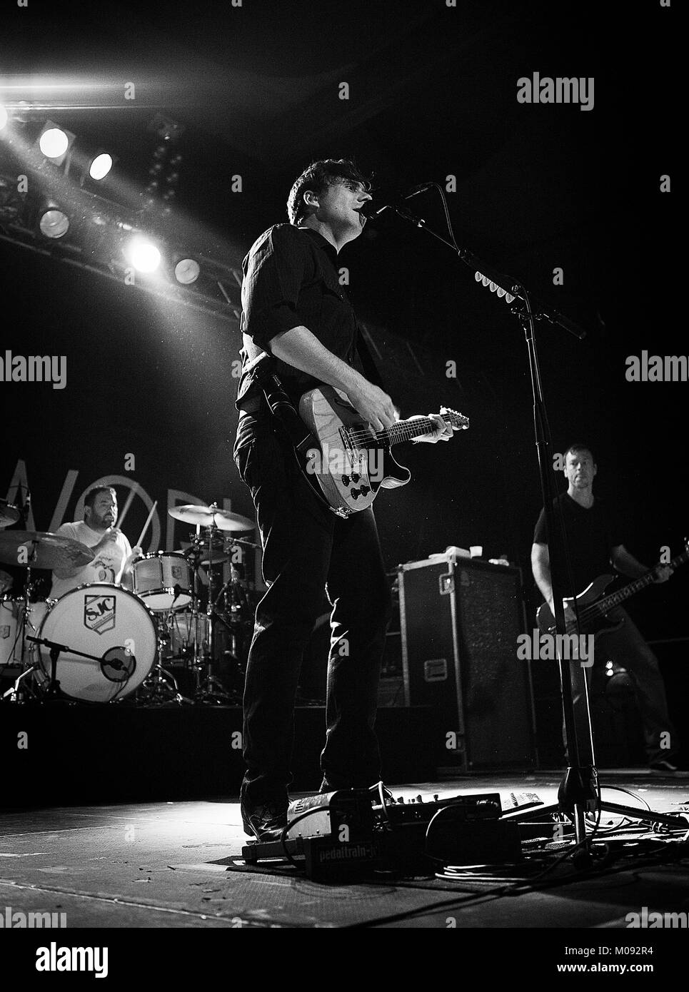 The American rock band Jimmy Eat World performs a live concert at Live Music Hall in Cologne. Here musician and lead singer Jim Adkins is pictured live on stage. Germany, 13/11 2013. Stock Photo