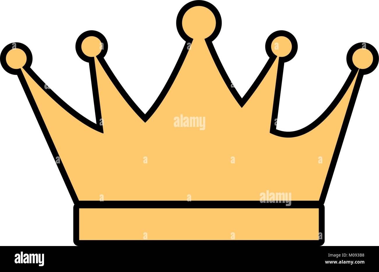 king crown isolated icon vector illustration design Stock Vector Image ...