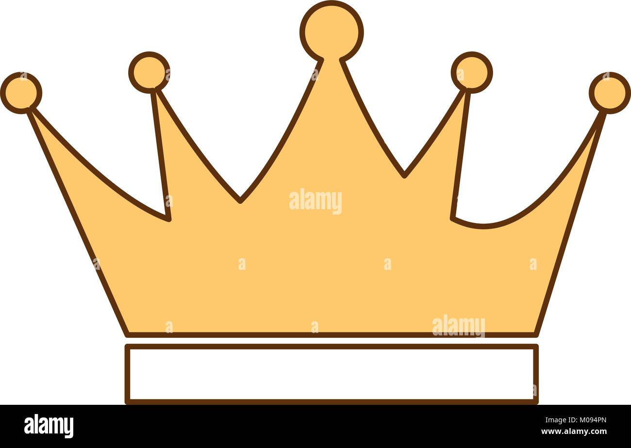 king crown isolated icon vector illustration design Stock Vector Image ...
