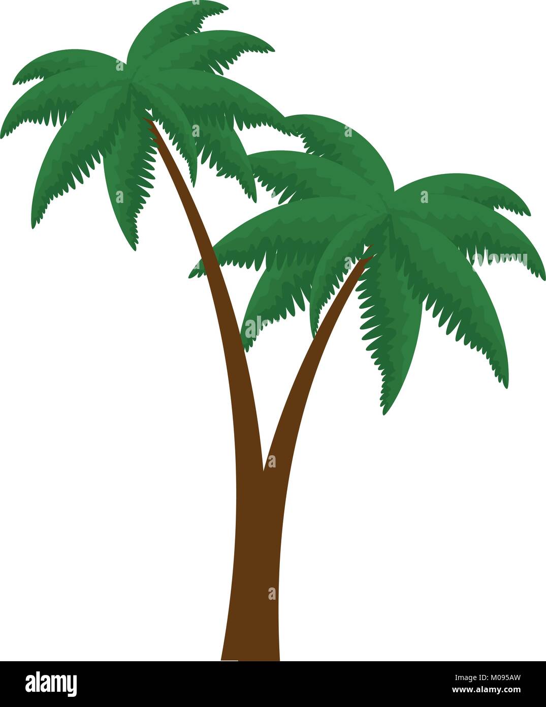 trees palms beach icons vector illustration design Stock Vector Image ...
