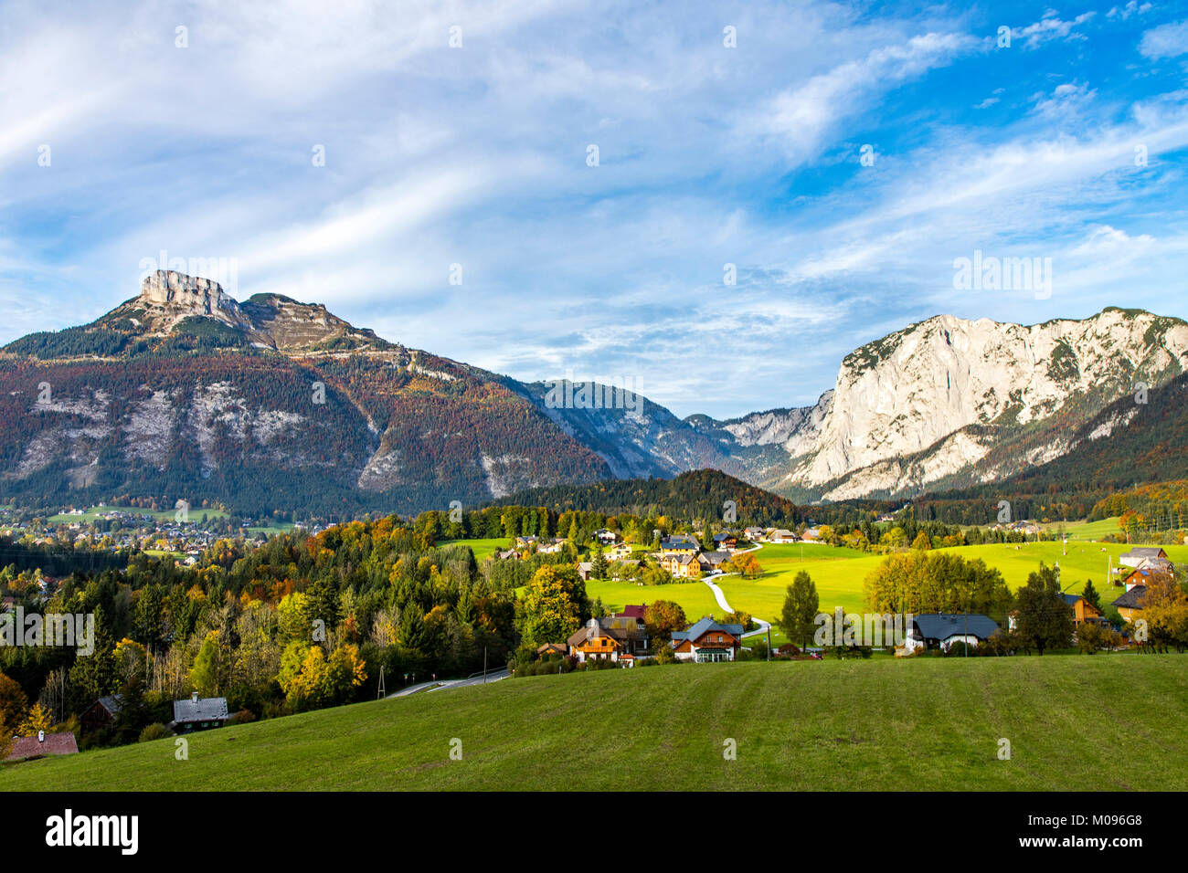 The Ausseerland Bad Aussee, Styria, Austria, Loser Mountain summit, Stock Photo