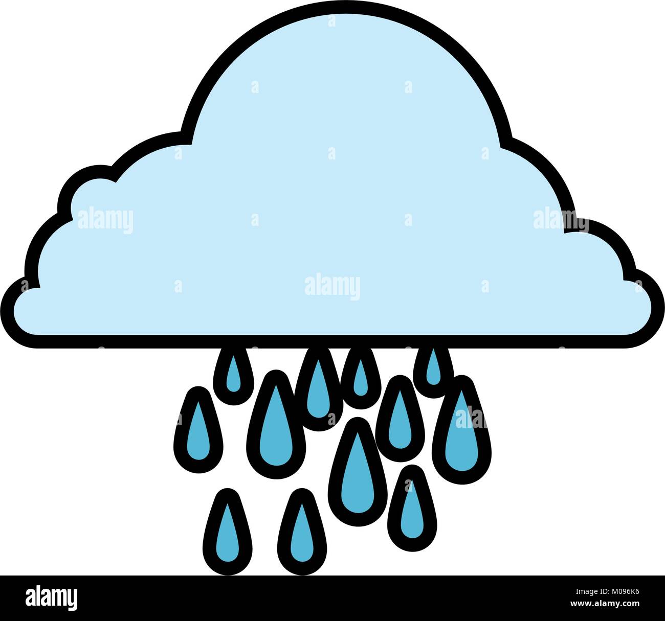 weather cloud rainy icon vector illustration design Stock Vector Image ...