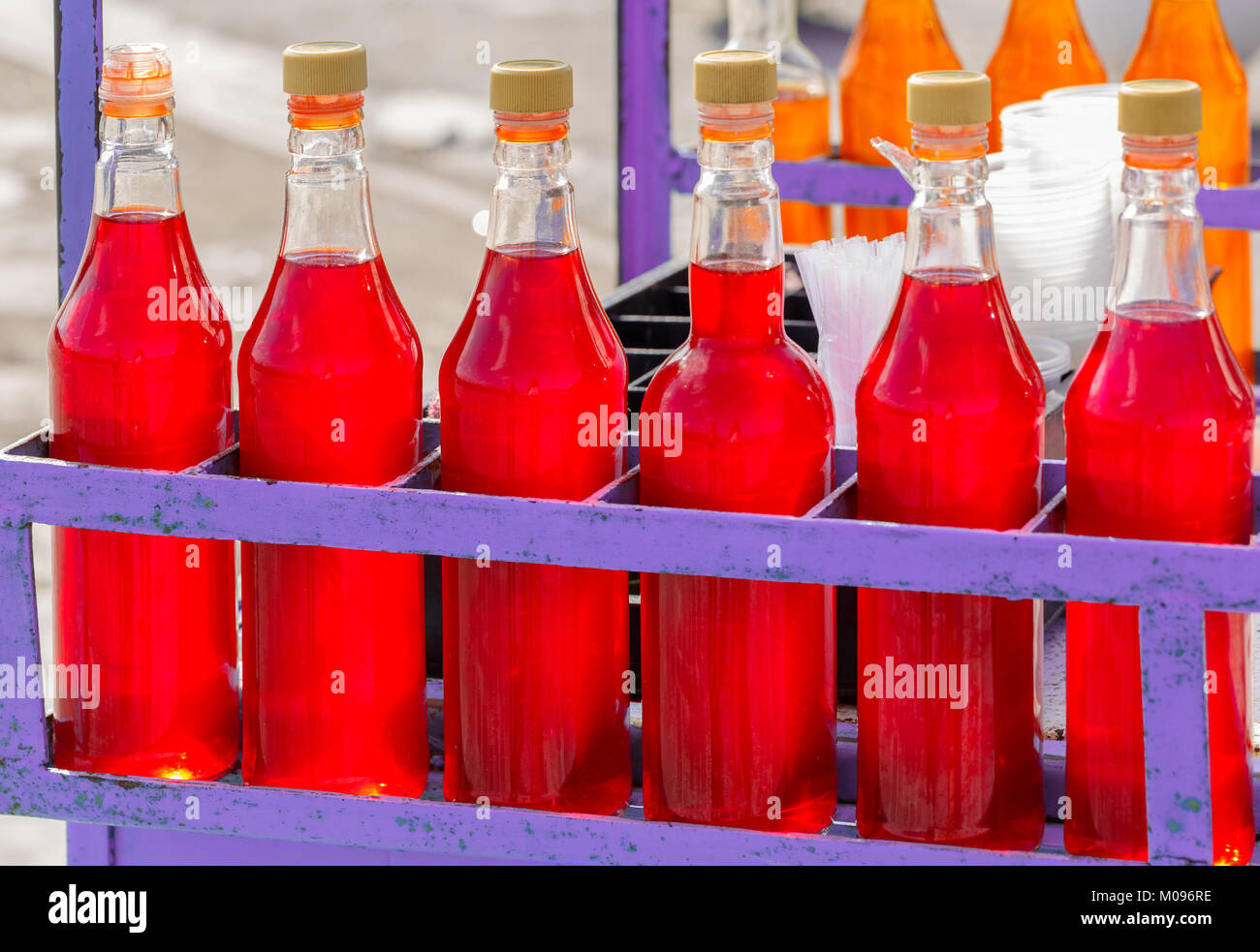 Homemade Soda in Havana Cuba Stock Photo