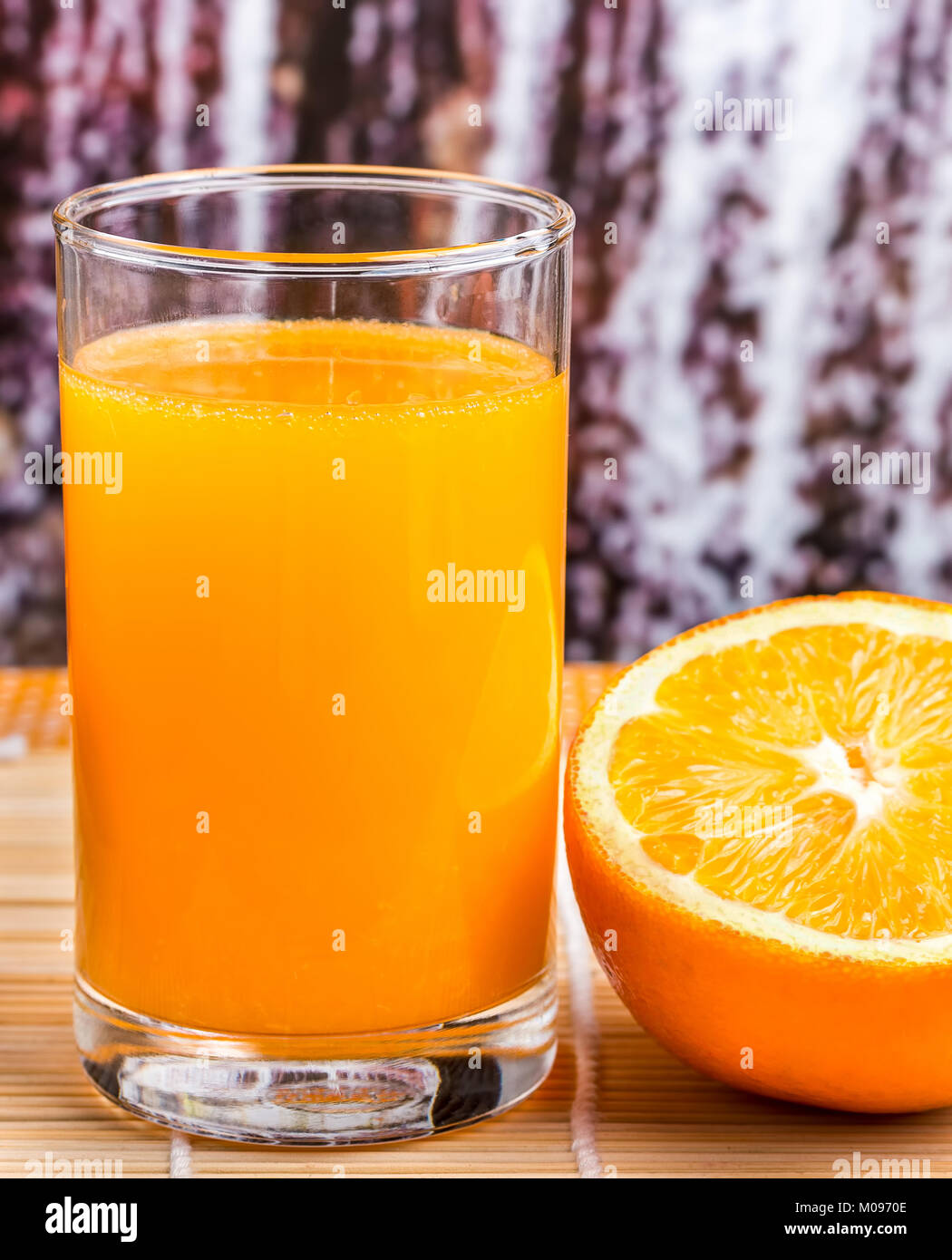 Healthy Orange Drink Meaning Natural Refresh And Refreshing Stock Photo