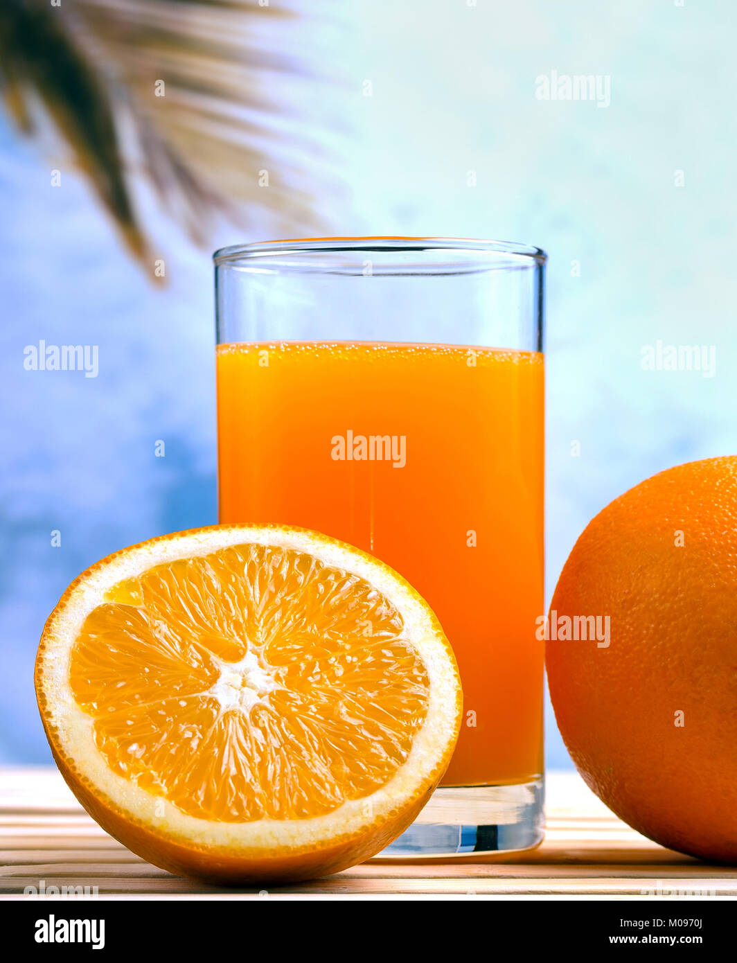 Orange Juice Squeezed Meaning Healthy Eating And Drink Stock Photo Alamy