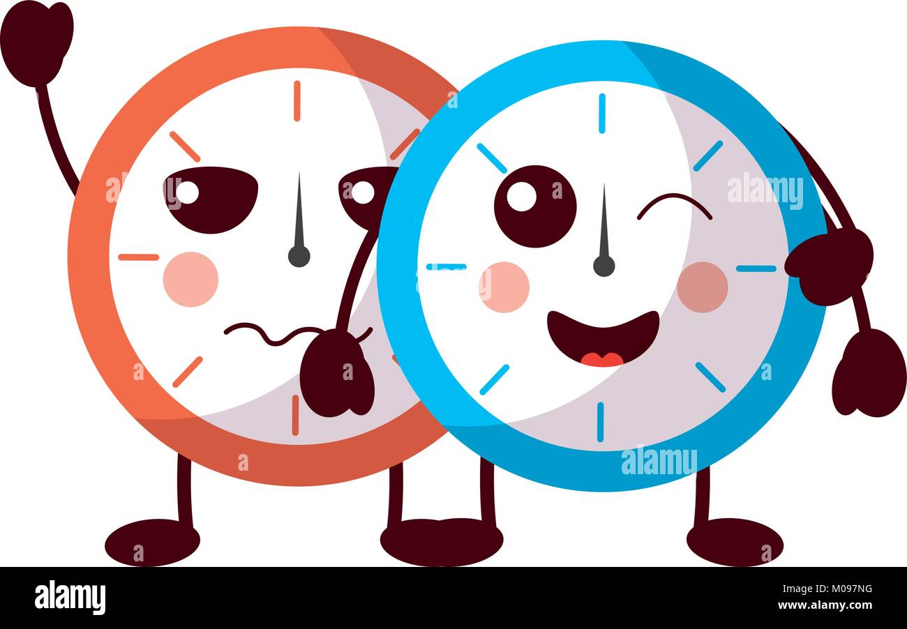clock kawaii icon image Stock Vector Image & Art - Alamy
