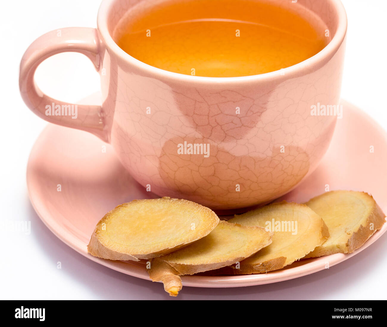 Ginger Tea Cup Representing Teacup Fresh And Refreshed Stock Photo - Alamy
