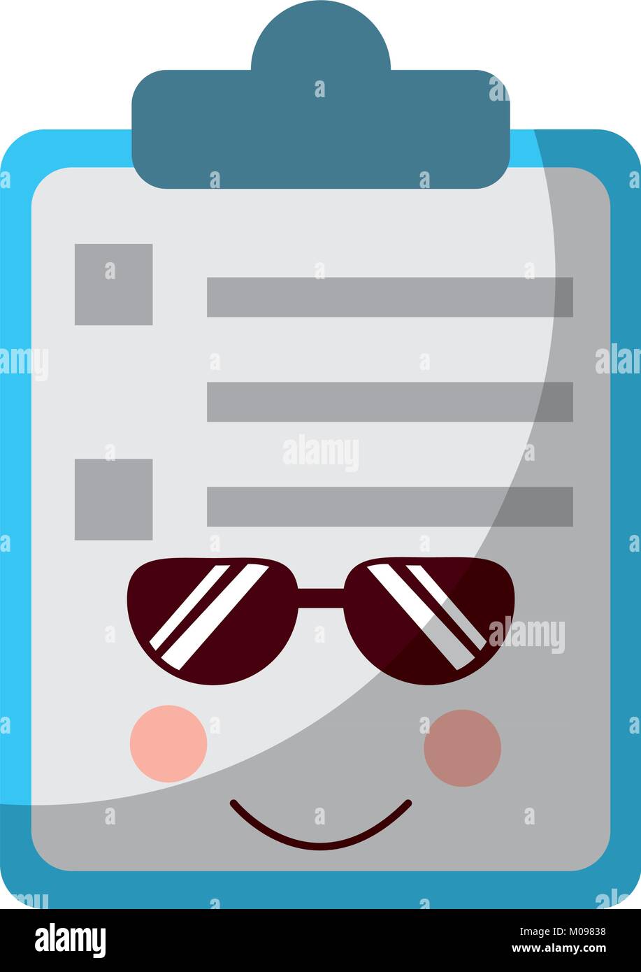 clipboard kawaii icon image Stock Vector Image & Art Alamy