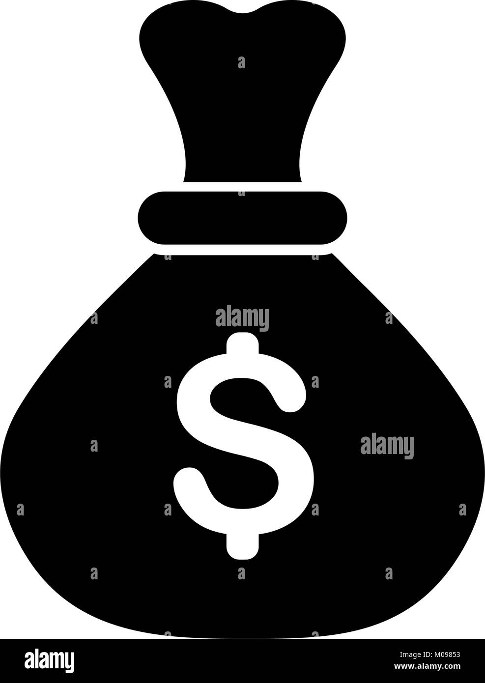 Clip art money bag Black and White Stock Photos & Images - Alamy