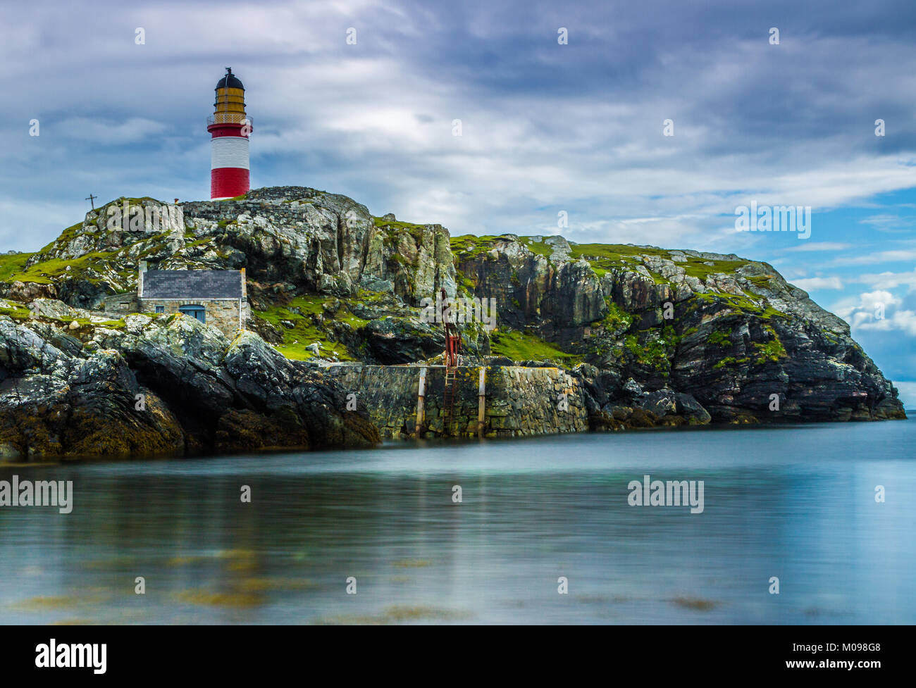 Eilean Glas Lighthouse, Scalpay Stock Photo