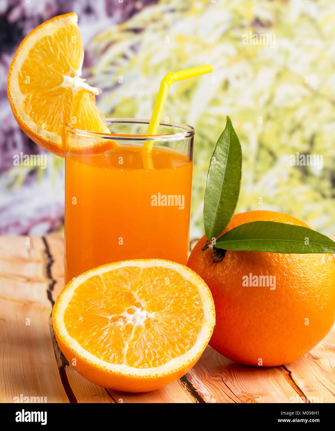 Healthy Orange Juice Showing Tropical Fruit And Drinks Stock Photo Alamy