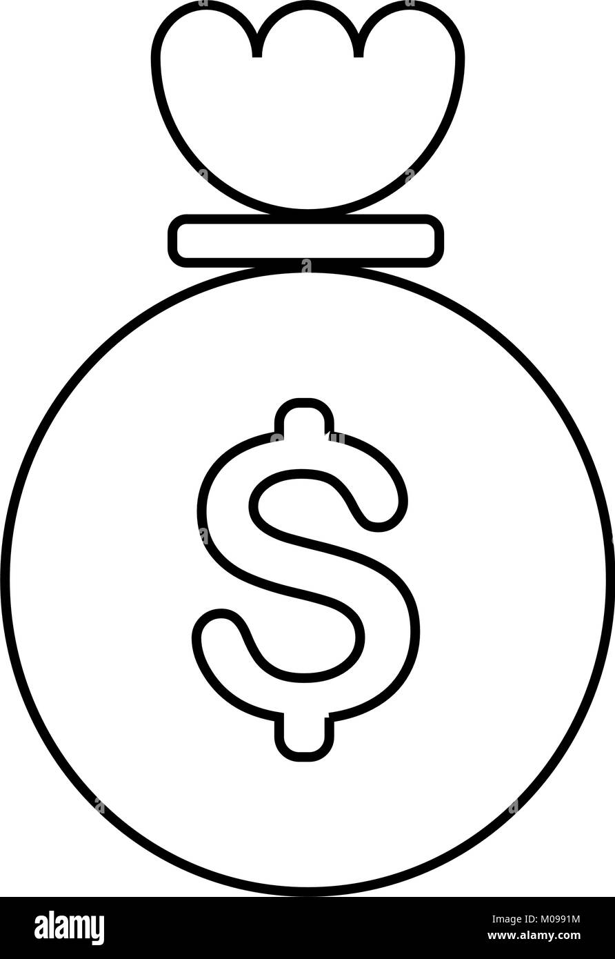 Money bag icon image Stock Vector Image & Art - Alamy