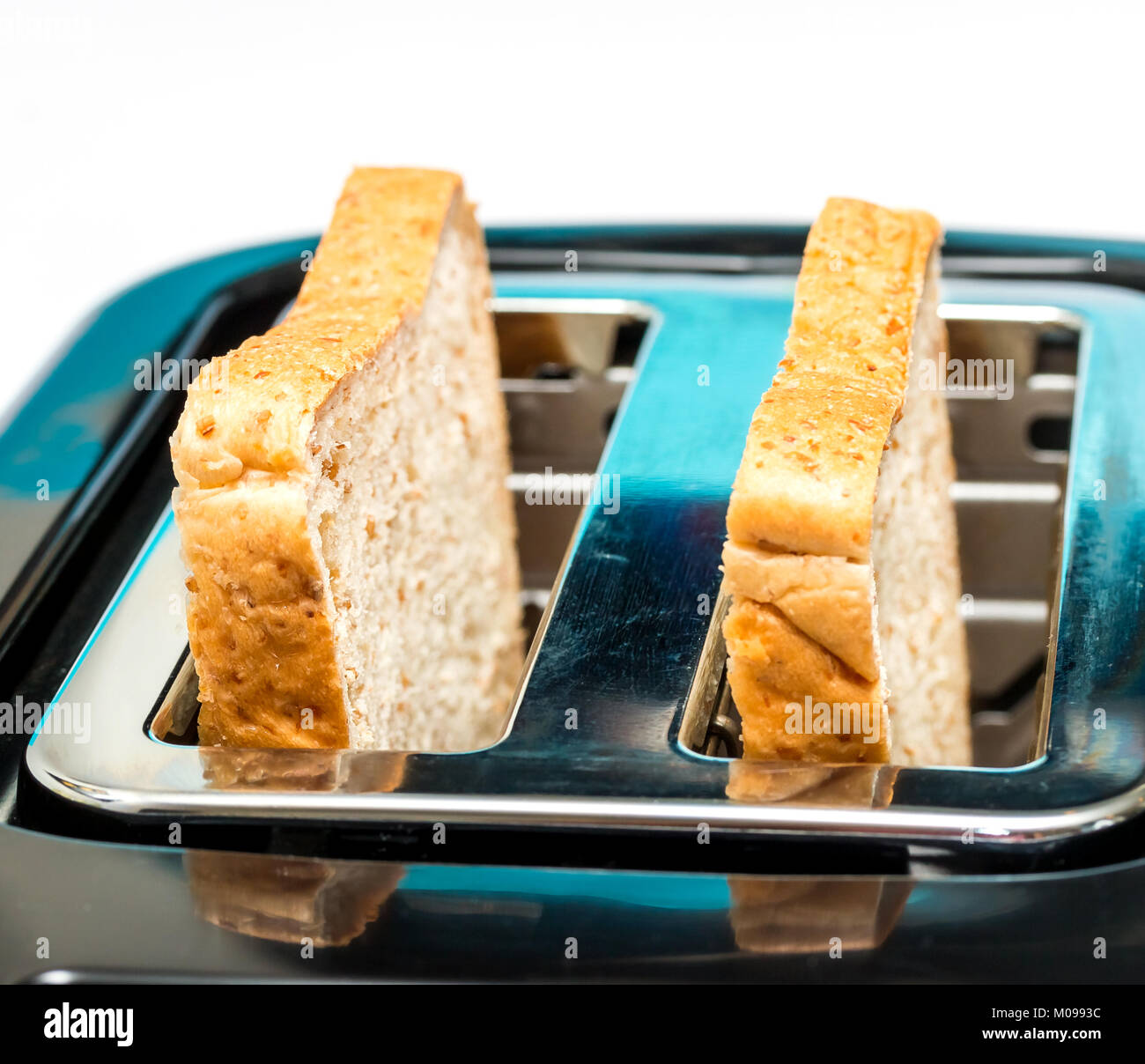 Bread Toaster Representing Morning Meal And Toasting Stock Photo Alamy